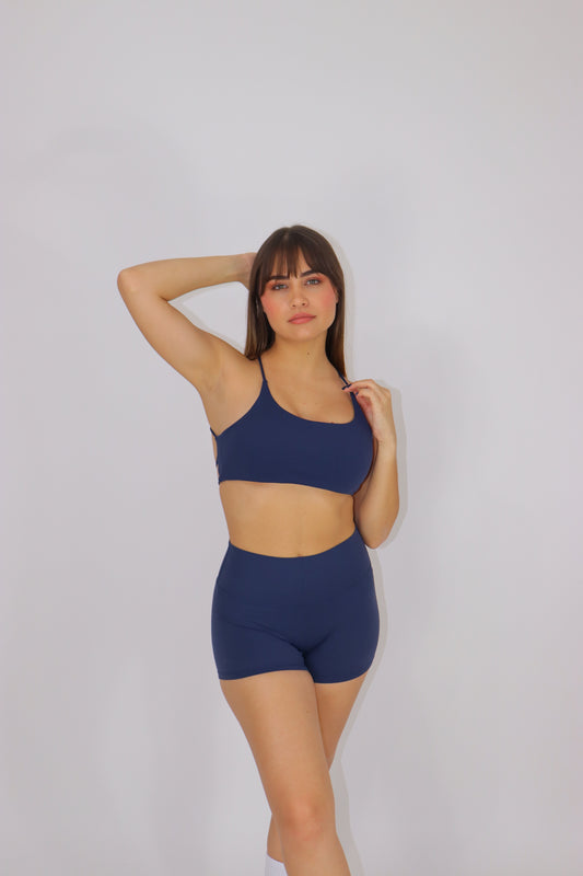 SET CRYSTAL TOP Y SHORT - Dark Blue