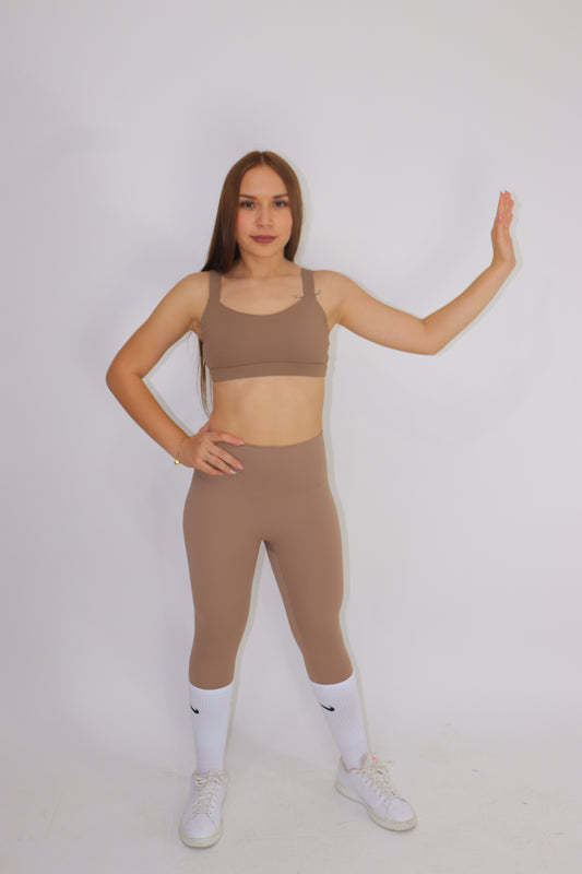 SET SKIN ACTIVEWEAR - Nude Brown