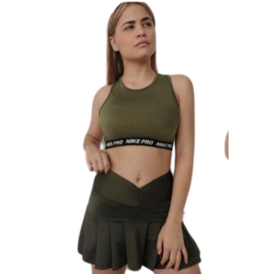 Falda Afrodita Unitalla- Verde militar