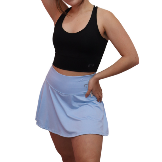 Falda Short Talia - Azul cielo