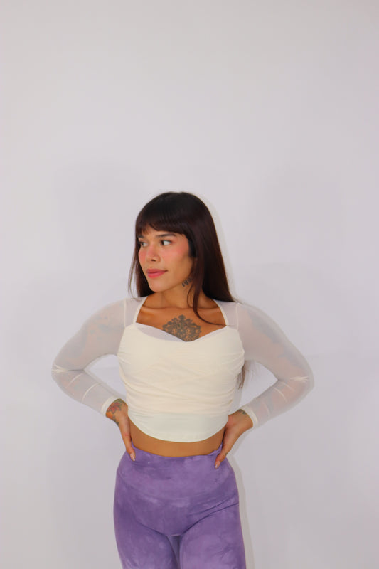 Blusa Valentina Ballet - Vainilla