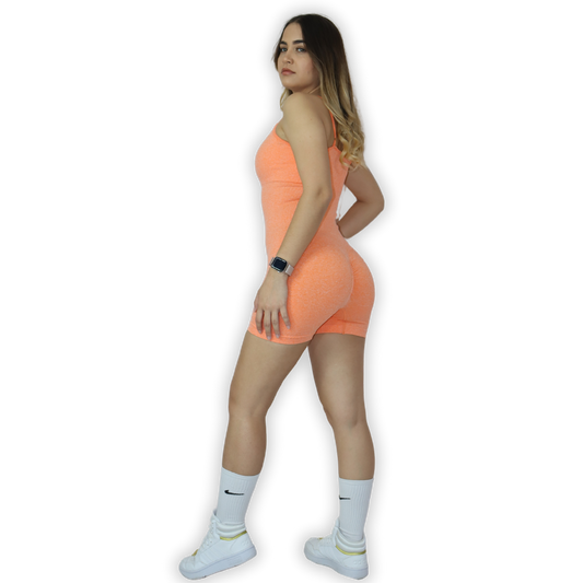 Jumsuit body shorts seamless - Naranja intenso