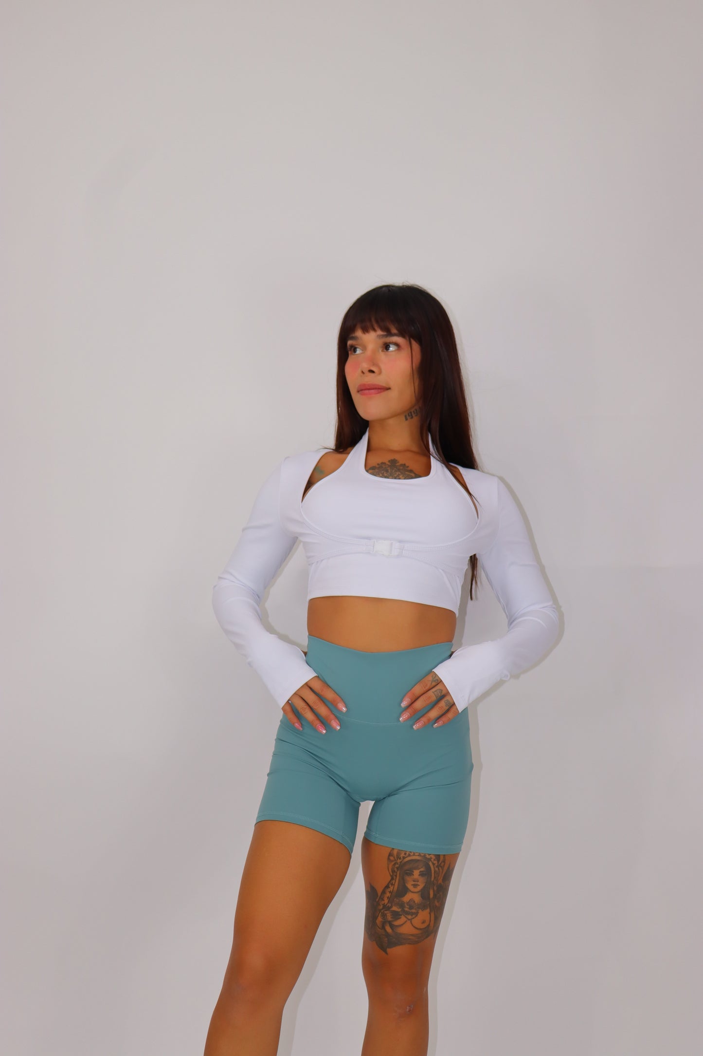 Biker Shorts Valentina - Verde jungle  light