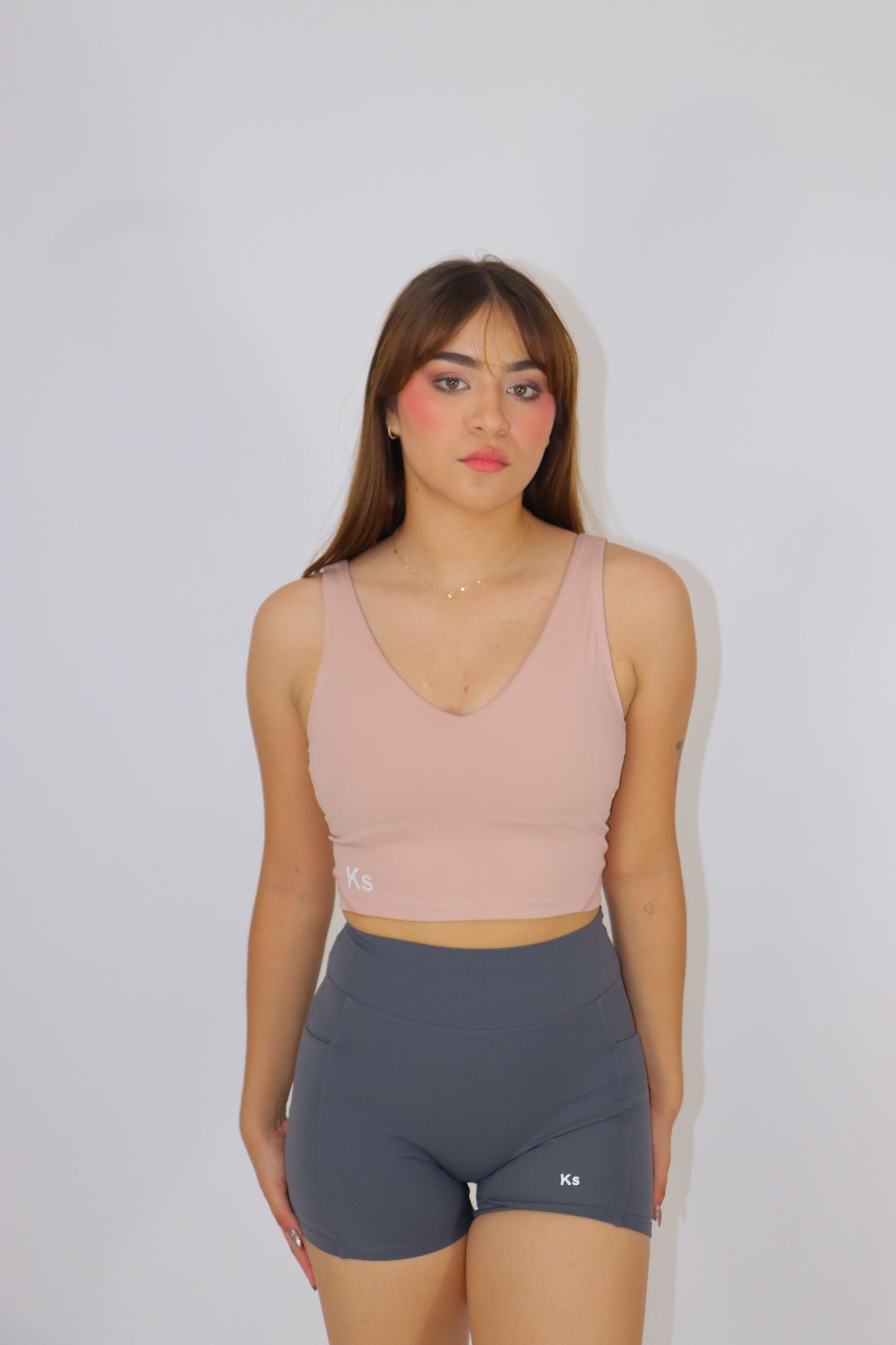 ACTIVEWEAR  YOGA TOP - NUDE