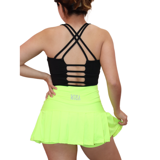 Falda Short AFRODITA unitalla- amarillo Neon