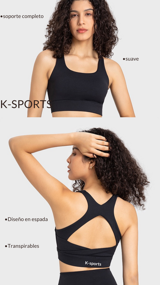 ACTIVEWEAR LULU TOP - NEGRO