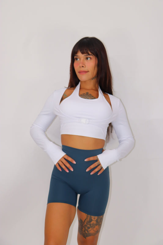 Biker Shorts Valentina - petróleo