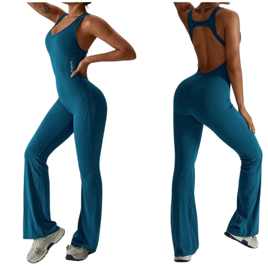 Body Yoga Active acampanado- Azul