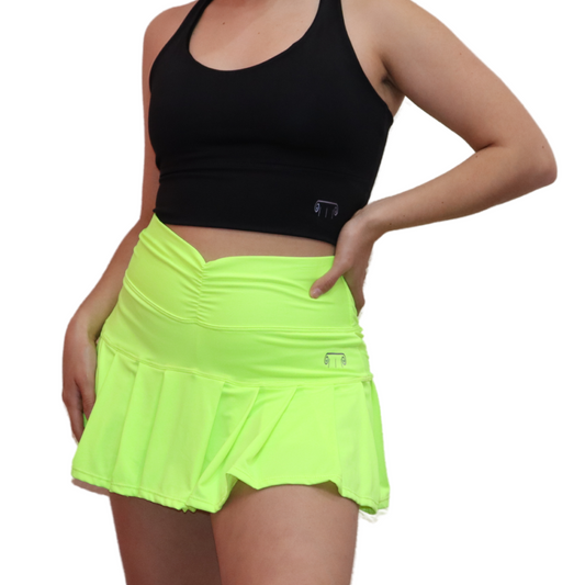 Falda Short AFRODITA unitalla- amarillo Neon