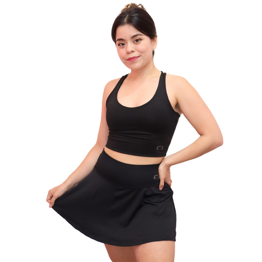 Falda Short Talia - Negro