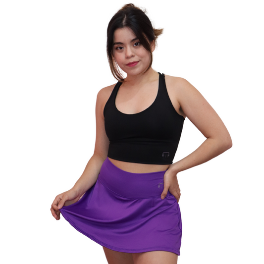 Falda Short Talia - Morado