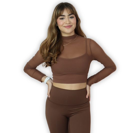 Blusa Valentina - chocolate