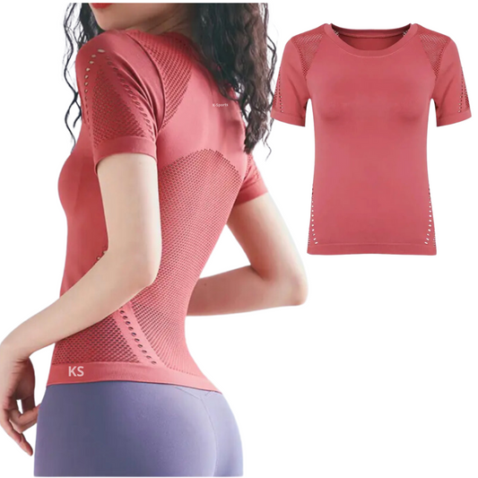 BLUSA SEAMLESS - Marrón