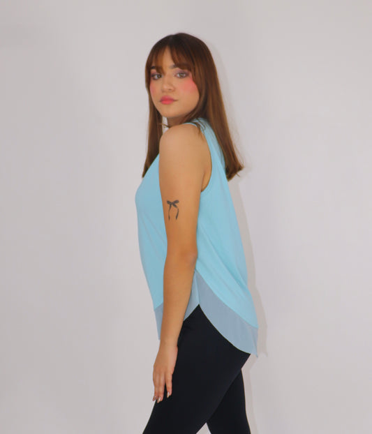 BLUSA YOGA ROSE- Blue