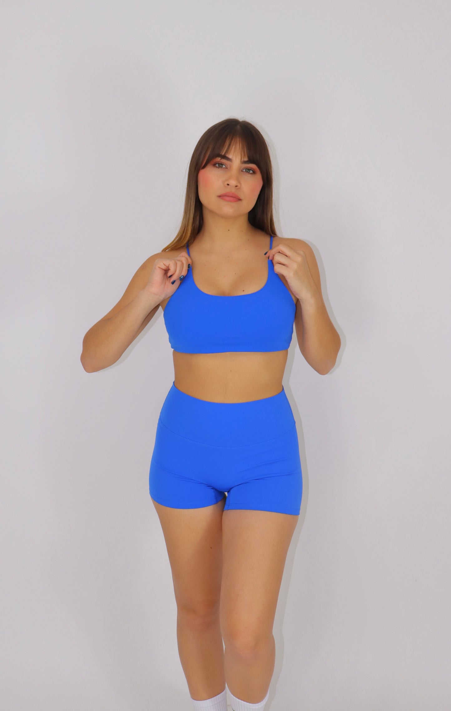 SET CRYSTAL TOP Y SHORT - Blue