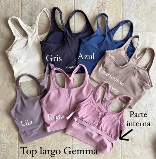 ACTIVEWEAR TOP LARGO -GEMMA - CHARMOUSE